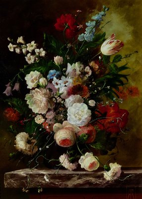 Still Life with Single Tulip