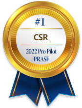 Voted #1 CSR in the Pro Pilot PRASE Survey