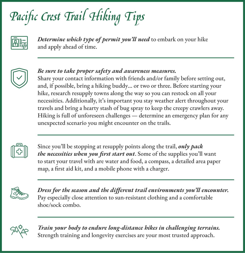 Pacific Crest Trail Hiking Tips guide
